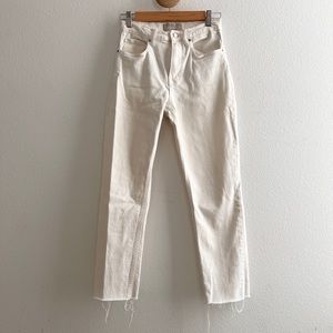 Everlane High Rise Straight Jeans White *Minor Flaws*